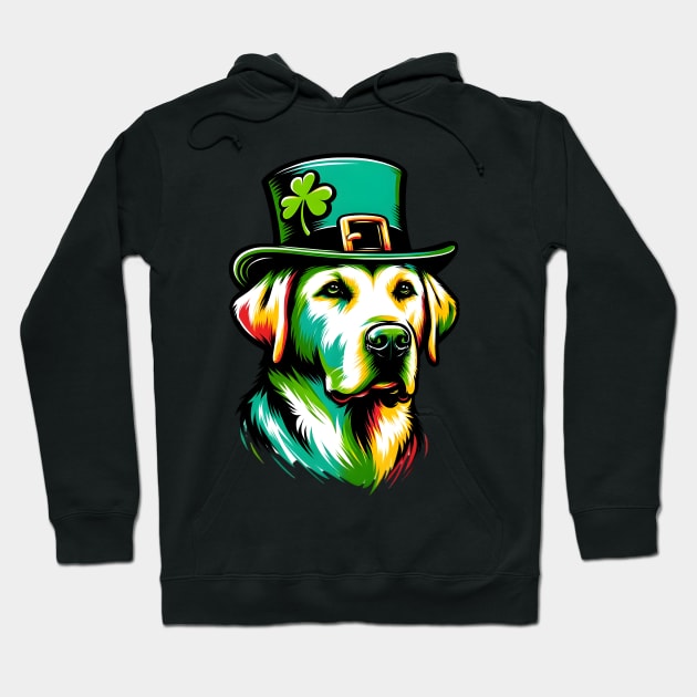 Labrador Retriever Celebrates Saint Patrick's Day Hoodie by ArtRUs